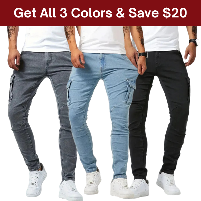 Luxoro Slim-Fit Cargo Pants