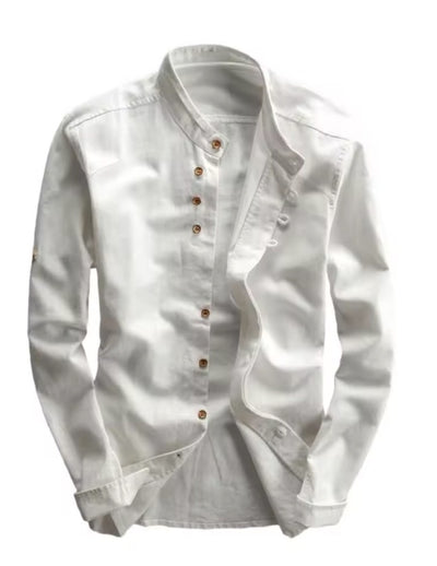 Luxoro -  Japanese linen cotton long sleeve-shirt