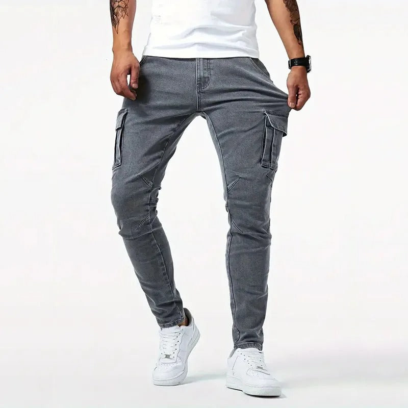 Luxoro Slim-Fit Cargo Pants